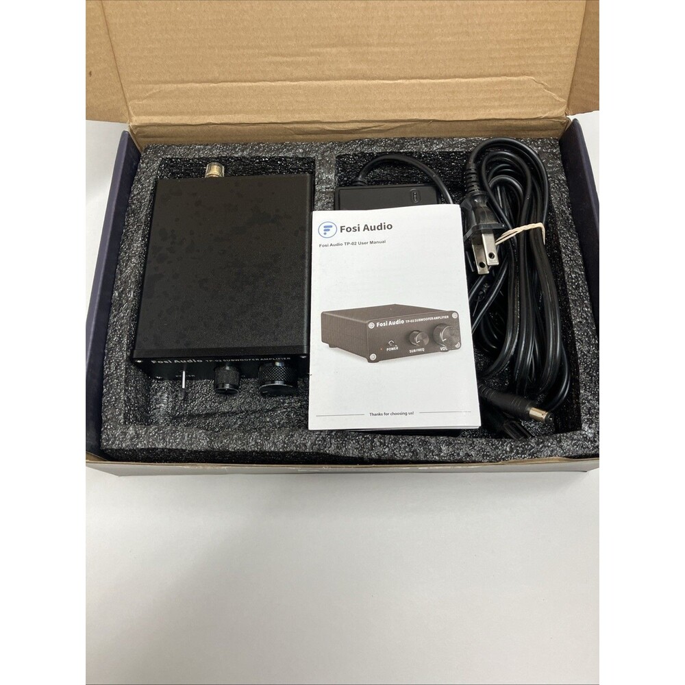 Fosi Audio TP-02 Subwoofer Amplifier Mini Digital Sub Bass Integrated Amp 220W